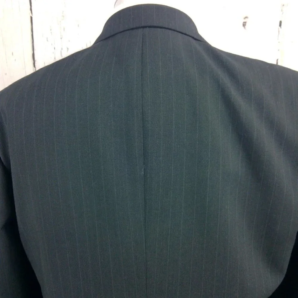 David Taylor Charcoal Striped Suit Blazer 42L